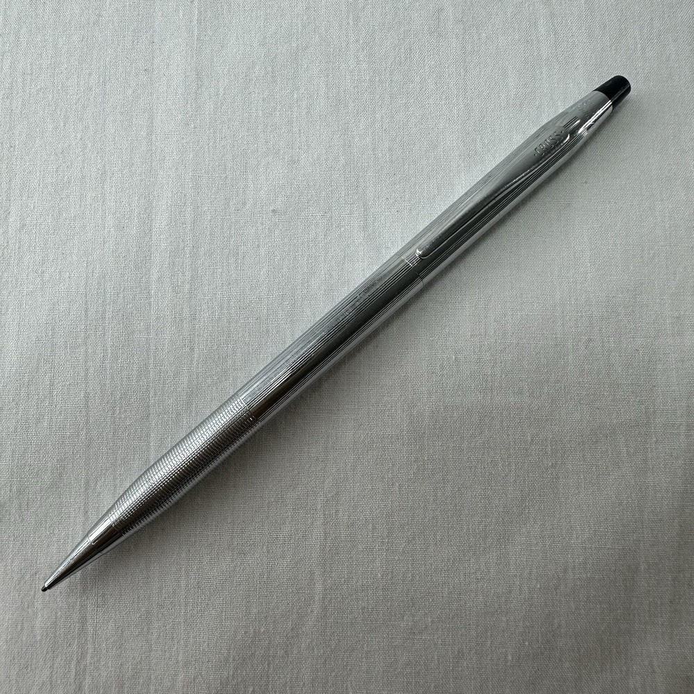 VTG Cross Century Mechanical Pencil Chrome Silver Twist Working USA W/ Eraser